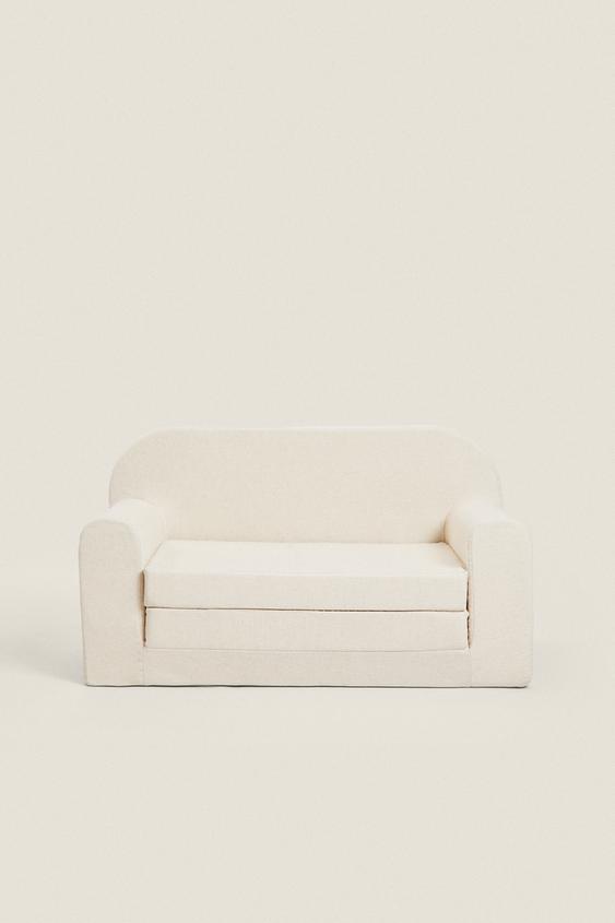 SOFÁ INFANTIL EXTENSÍVEL DE ALGODÃO - Bege-claro da Zara - Imagem 0