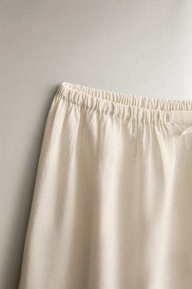 PANTALON DENTELLE - Écru de Zara - Image 1