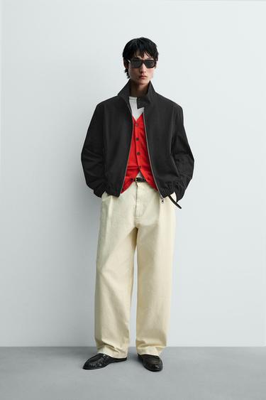 LIGHTWEIGHT CHECKS JACKET - Black by Zara - Image 0