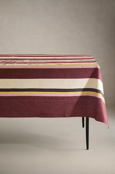 STRIPED COTTON TABLECLOTH X COLLAGERIE - striped by Zara