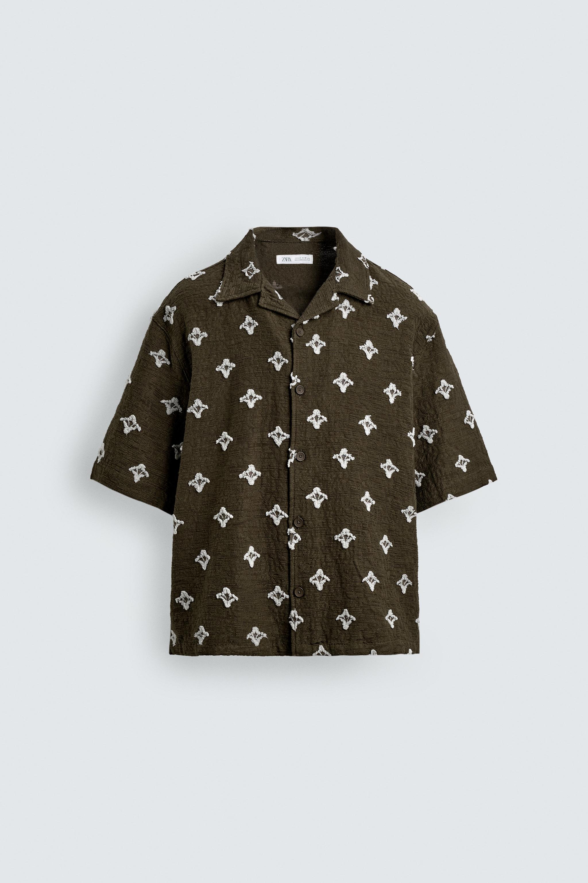 CHEMISE JACQUARD TEXTURÉE