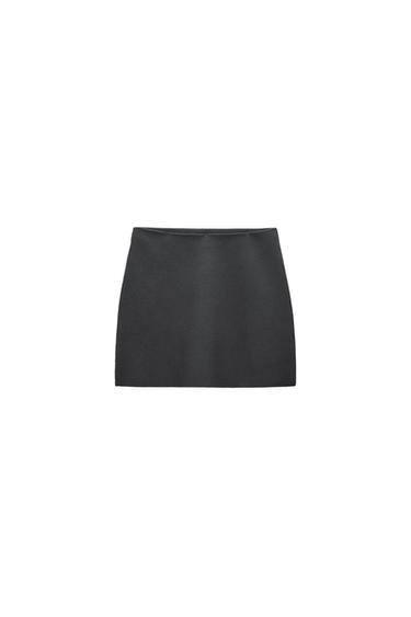 KNIT MINI SKIRT