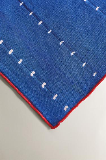 MULTI-PURPOSE TIE-DYE COTTON THROW X TENSIRA - Blue by Zara - Image 2
