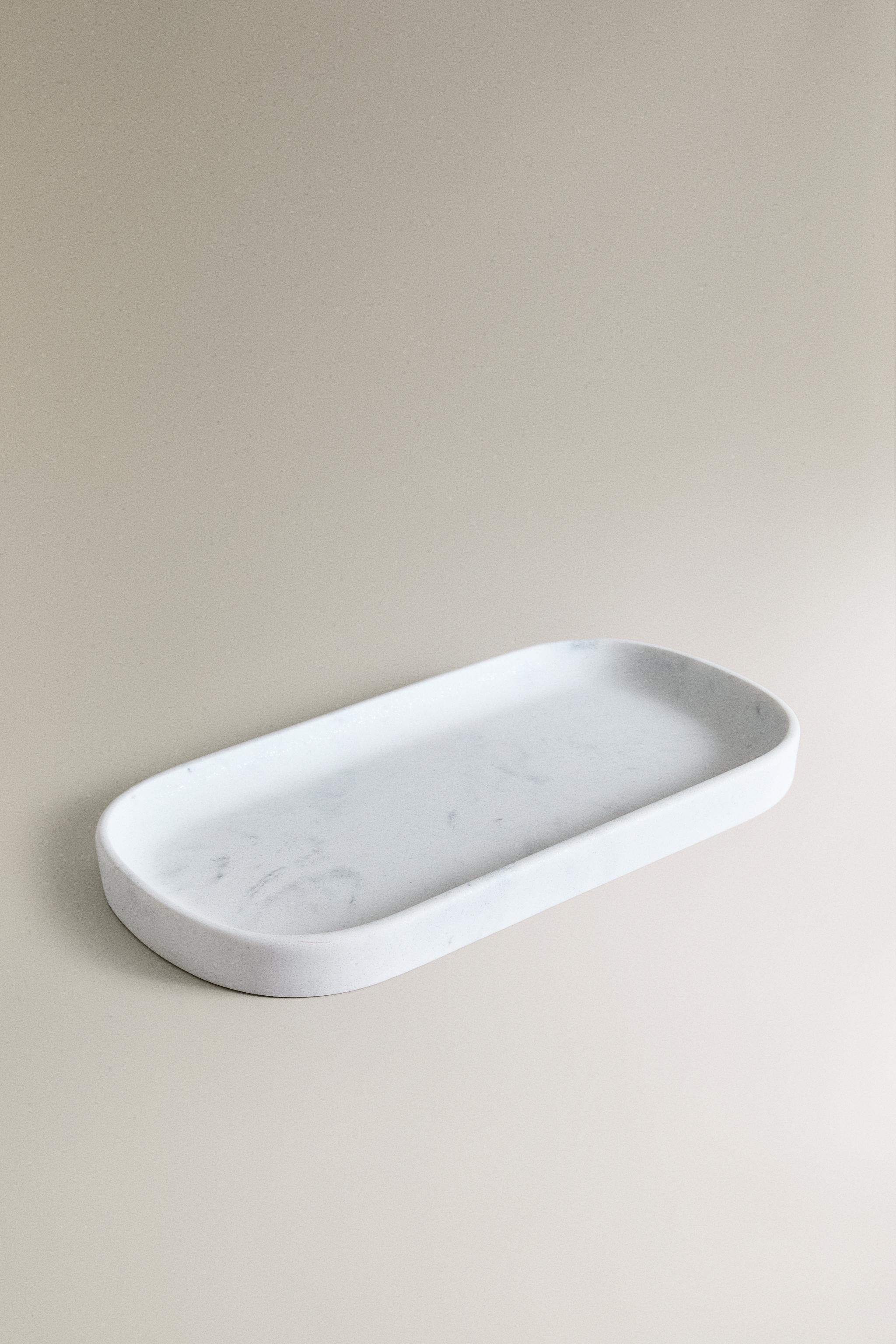 PLATEAU DE BAIN EFFET MARBRE