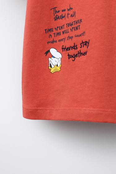 T-SHIRT BRODERIE MICKEY MOUSE AND FRIENDS © DISNEY - Rouge moyen de Zara - Image 3