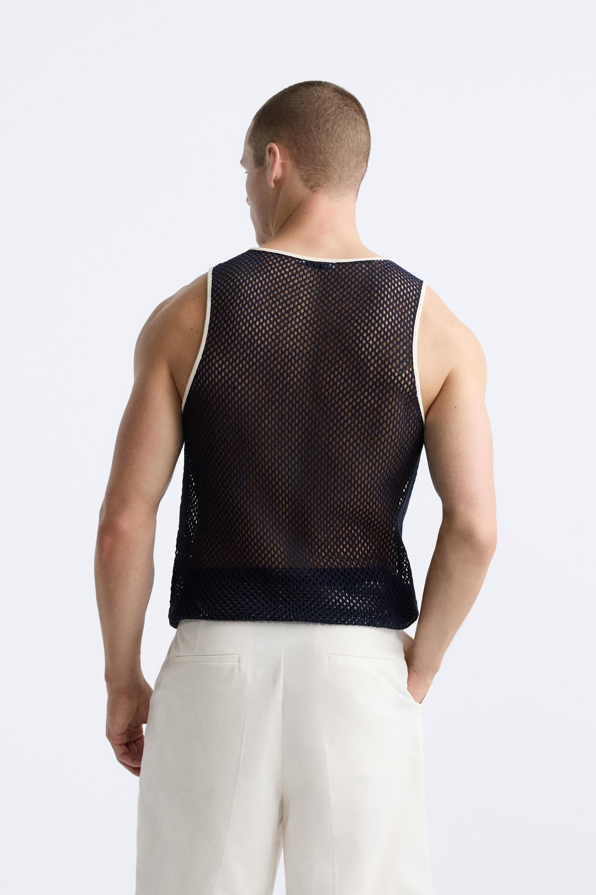 zara mens tank top