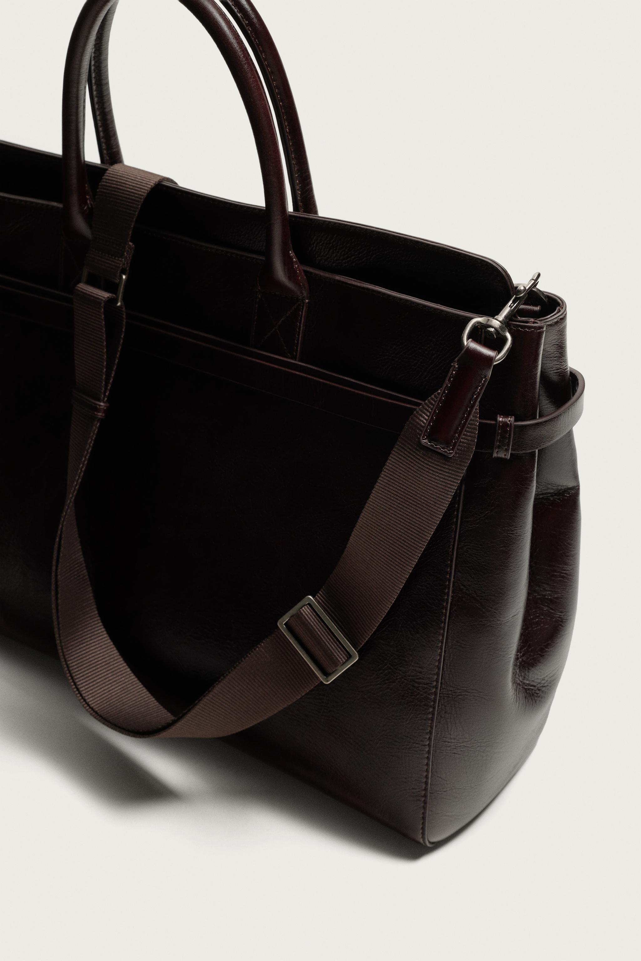 LEATHER SHOPPER BAG