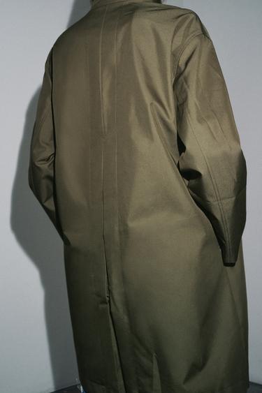 MINIMAL WATER-REPELLENT TRENCH COAT ZW COLLECTION - Khaki by Zara - Image 5