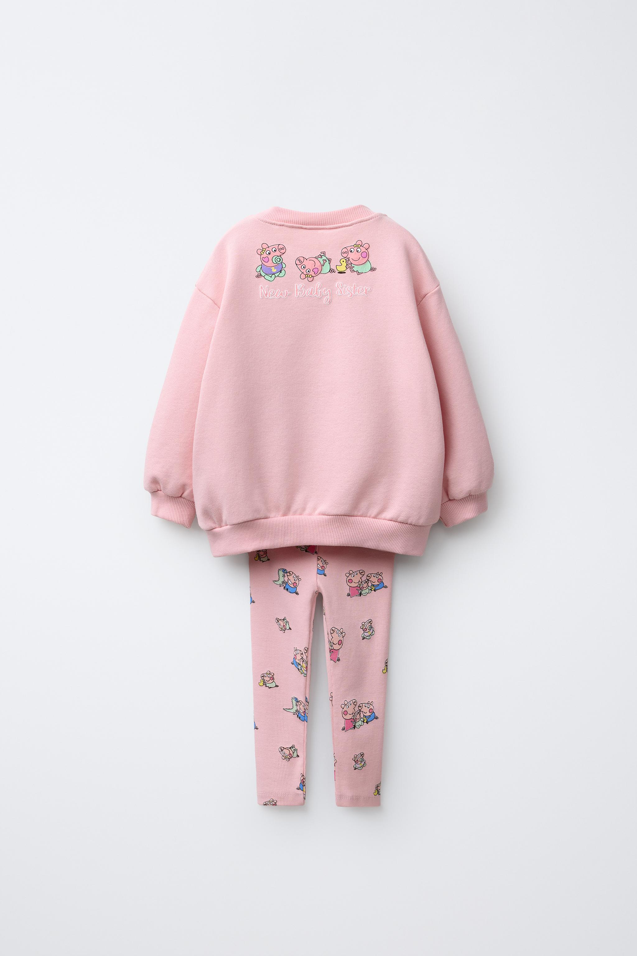 PEPPA PIG ™ スウェットシャツ＆レギンスセット - ピンク | ZARA