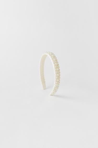 DIADEMA PERLAS - Perla / Beige de Zara