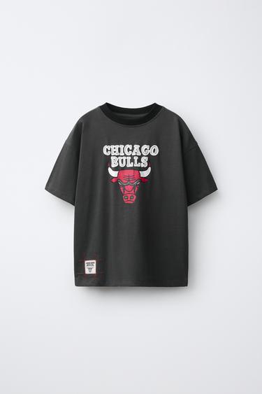 Zara NBA CHICAGO BULLS PRINTED T-SHIRT - Dark anthracite
