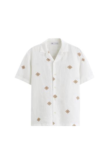 CAMISA BORDADOS CONTRASTE
