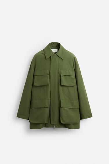 UTILITY TECHNICAL PARKA - Olive green by Zara - Image 8