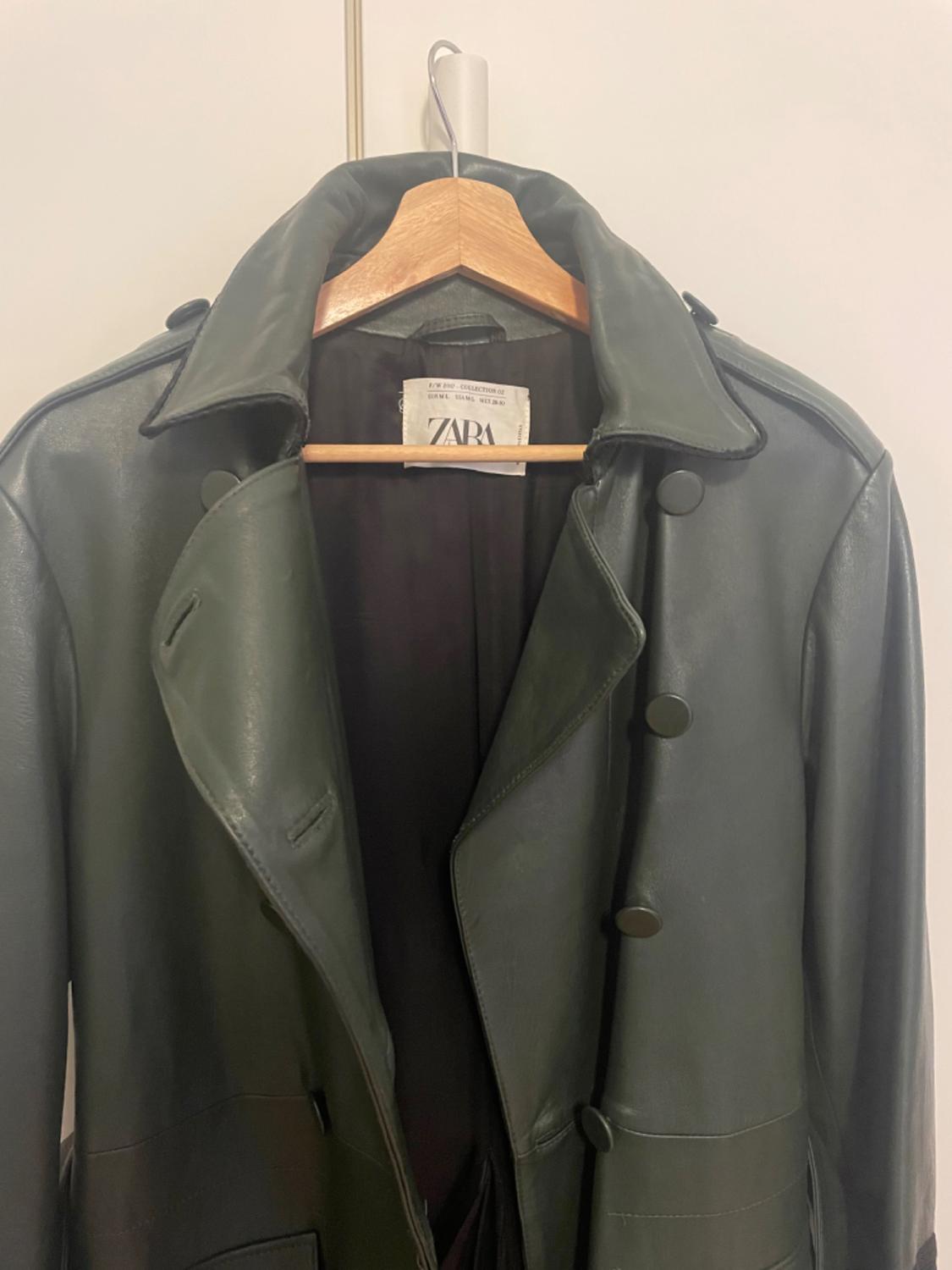 LEATHER TRENCH COAT - Image 3