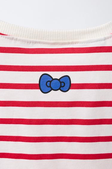 STRIPED HELLO KITTY © SANRIO T-SHIRT - Red Stripe by Zara - Image 3