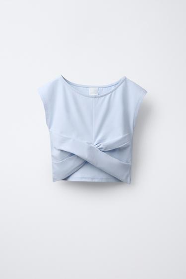 CAMISETA NUDO - Azul de Zara