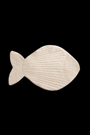 GESTEPPTER TISCHSET FISCH - Hellbeige von Zara - Bild 0