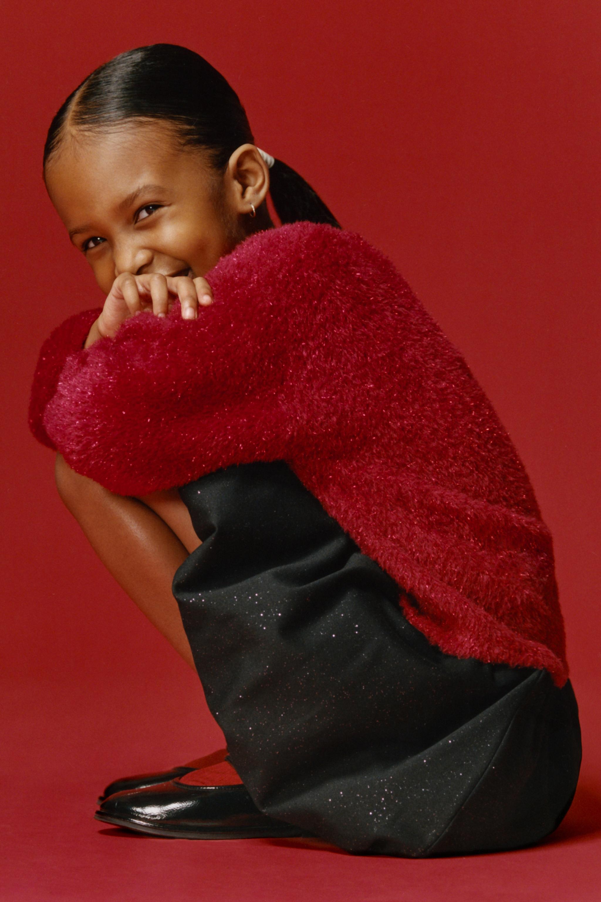 SHINY PONTE BALLOON SKIRT