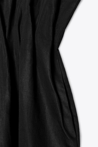 ROBE MIDI PLIS ZW COLLECTION - Noir de Zara - Image 8