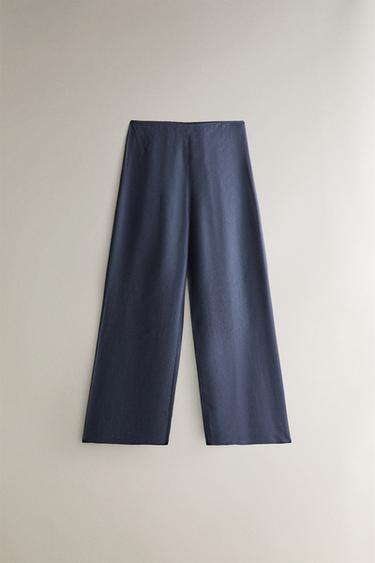 PANTALON SEMI-TRANSPARENT - Bleu moyen de Zara - Image 0
