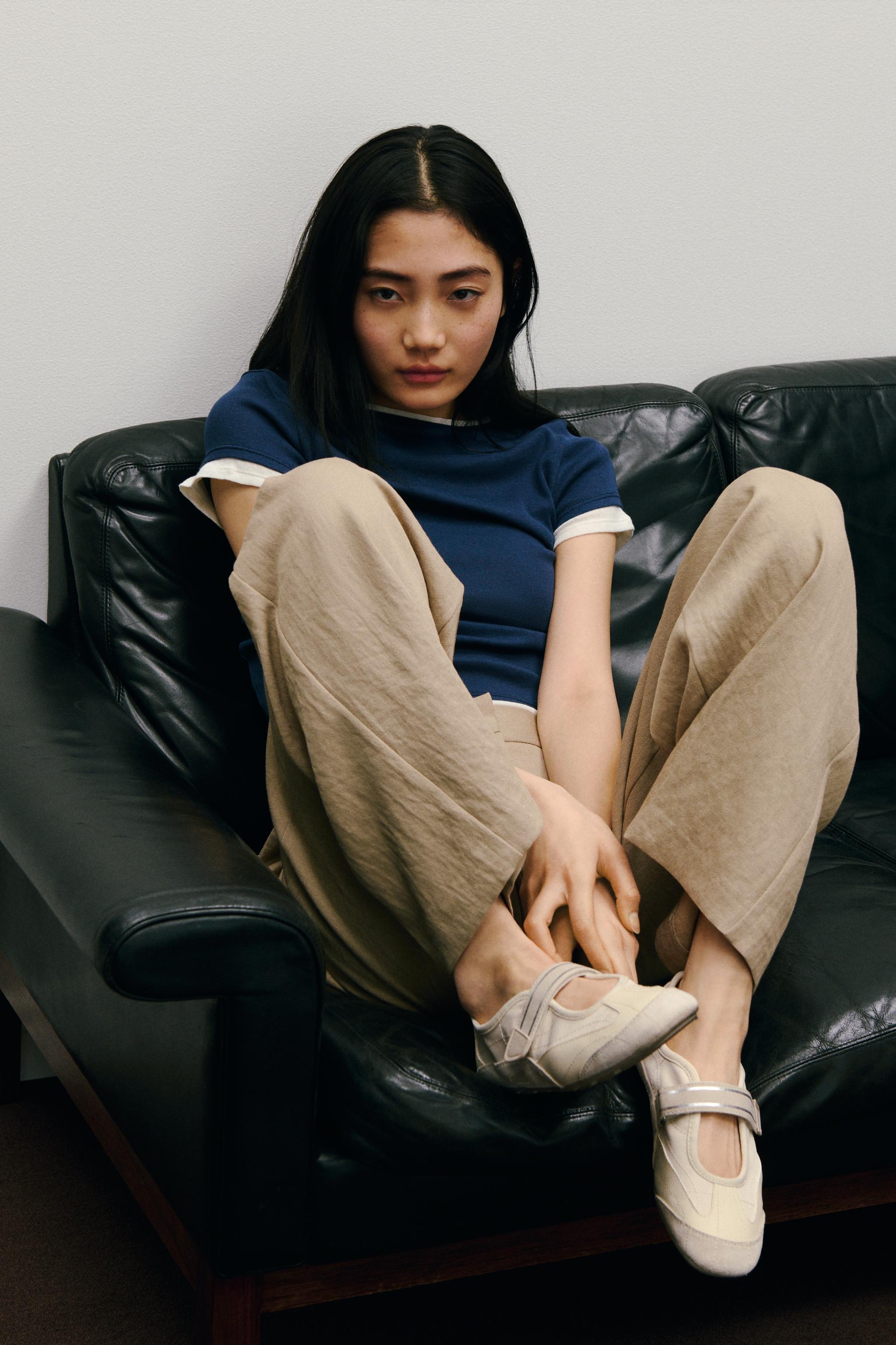 ZARA ダブルレイヤードデザインTシャツ S - メルカリ