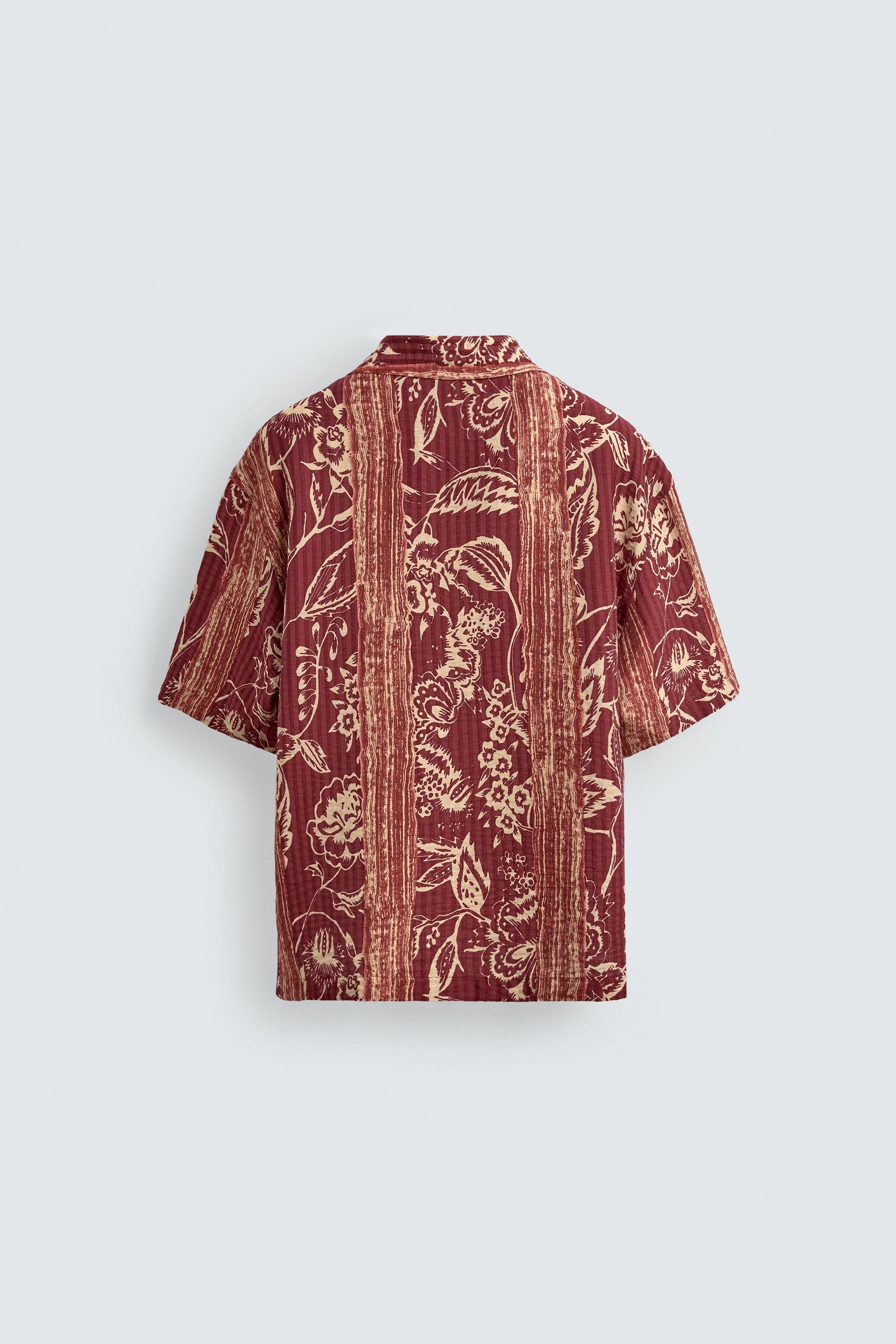 PRINTED STRIPED JACQUARD SHIRT