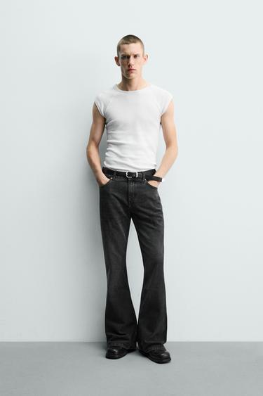 JEANS FLARE FIT - Carbón de Zara - Imagen 0