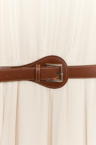 ROBE GAZE DE COTON CEINTURE - Bis de Zara - Image 8