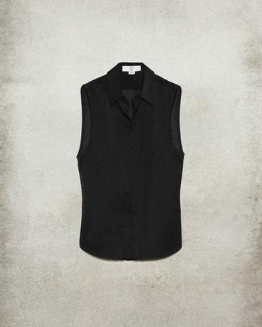 CONTRAST SEMI-SHEER SHIRT LUDOVIC DE SAINT SERNIN x ZARA - Black by Zara