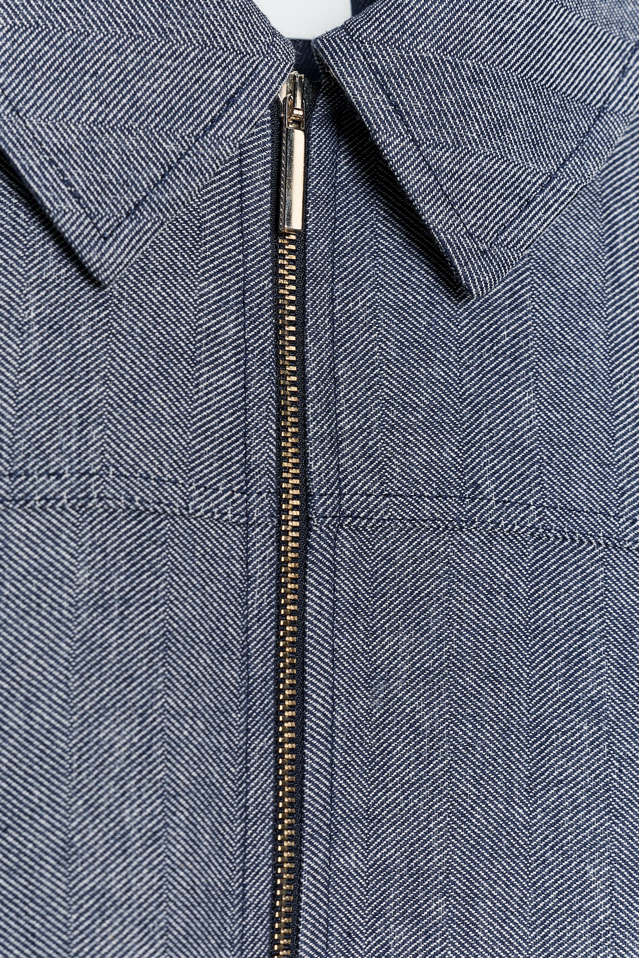 SHORT ZIPPER JACKET - Blue | ZARA United States