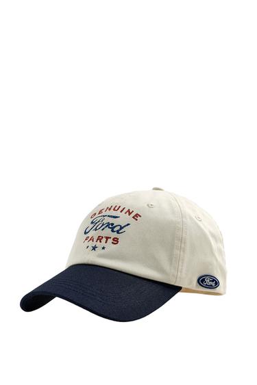 BONÉ COM TEXTO ESTAMPADO FORD © - Cru da Zara
