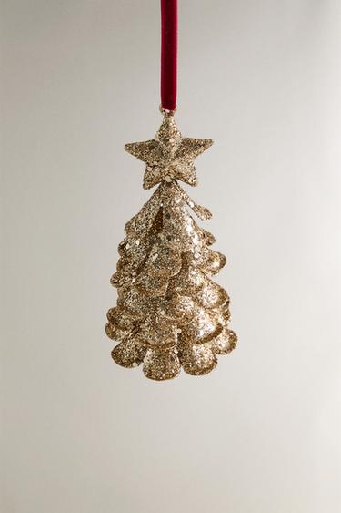 GOLDEN IRON TREE DECORATION - Gold by Zara - Image 1