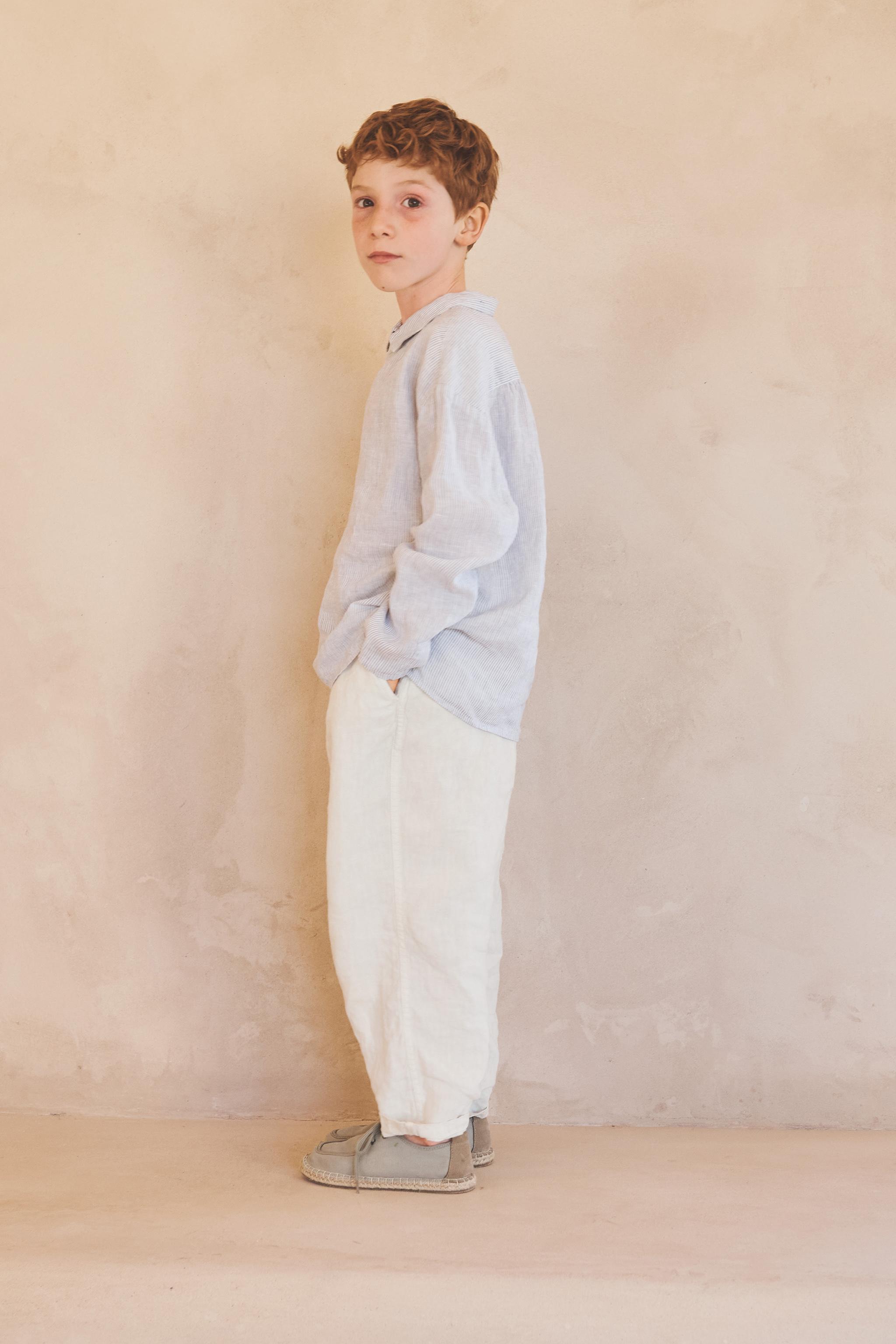 YEARS / LIMITED EDITION 100% LINEN STRIPED SHIRT