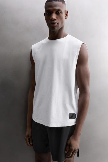 TECHNICAL TANK TOP - White by Zara - Image 5