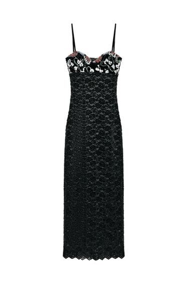 LACE EMBROIDERED DRESS
