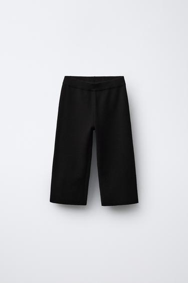 CALÇAS DE MALHA DIREITAS CORAÇÃO - Preto da Zara