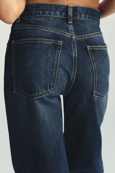 JEANS TRF WIDE LEG TIRO ALTO FULL LENGTH - Marino de Zara