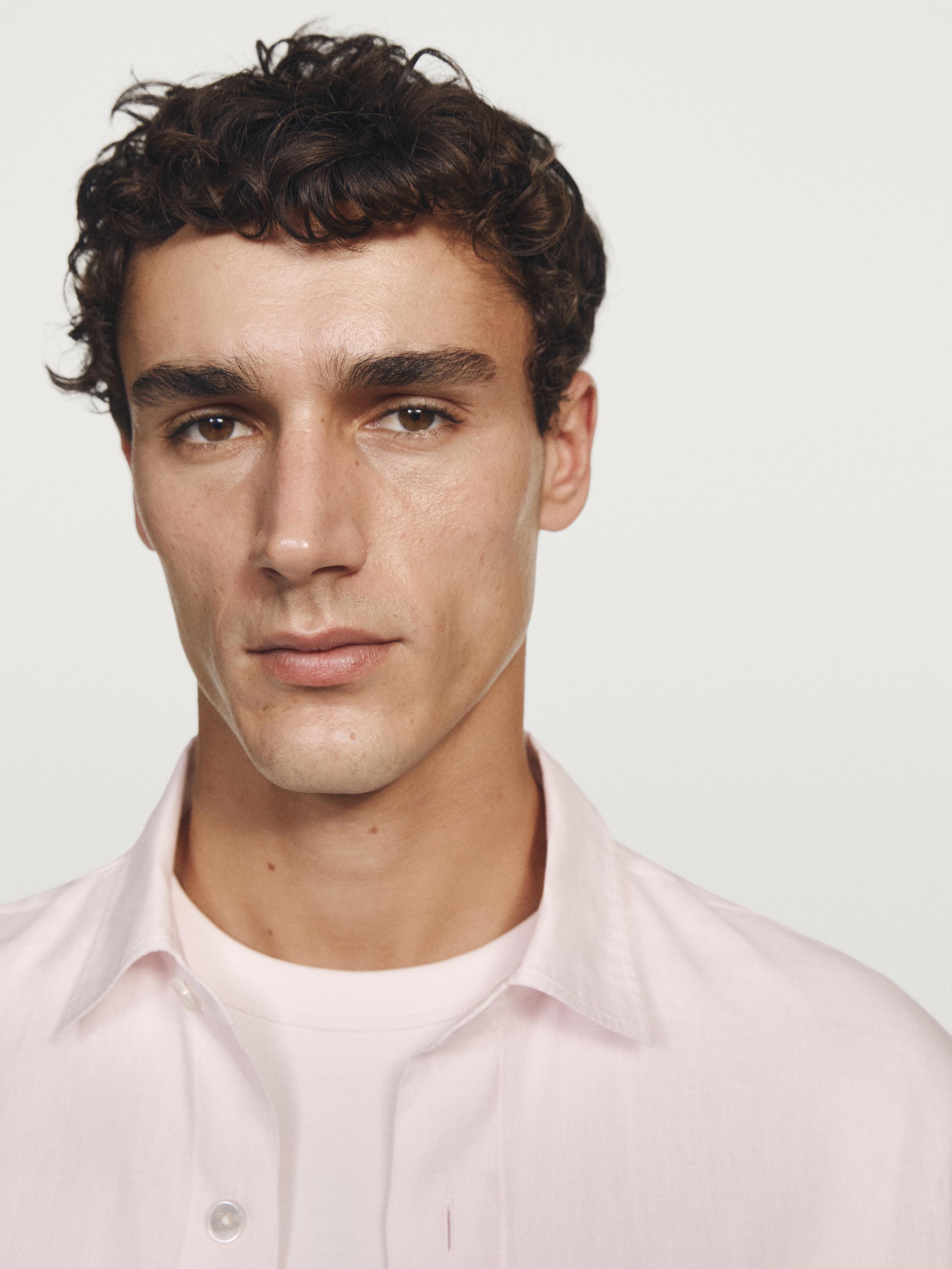 100% linen regular fit shirt