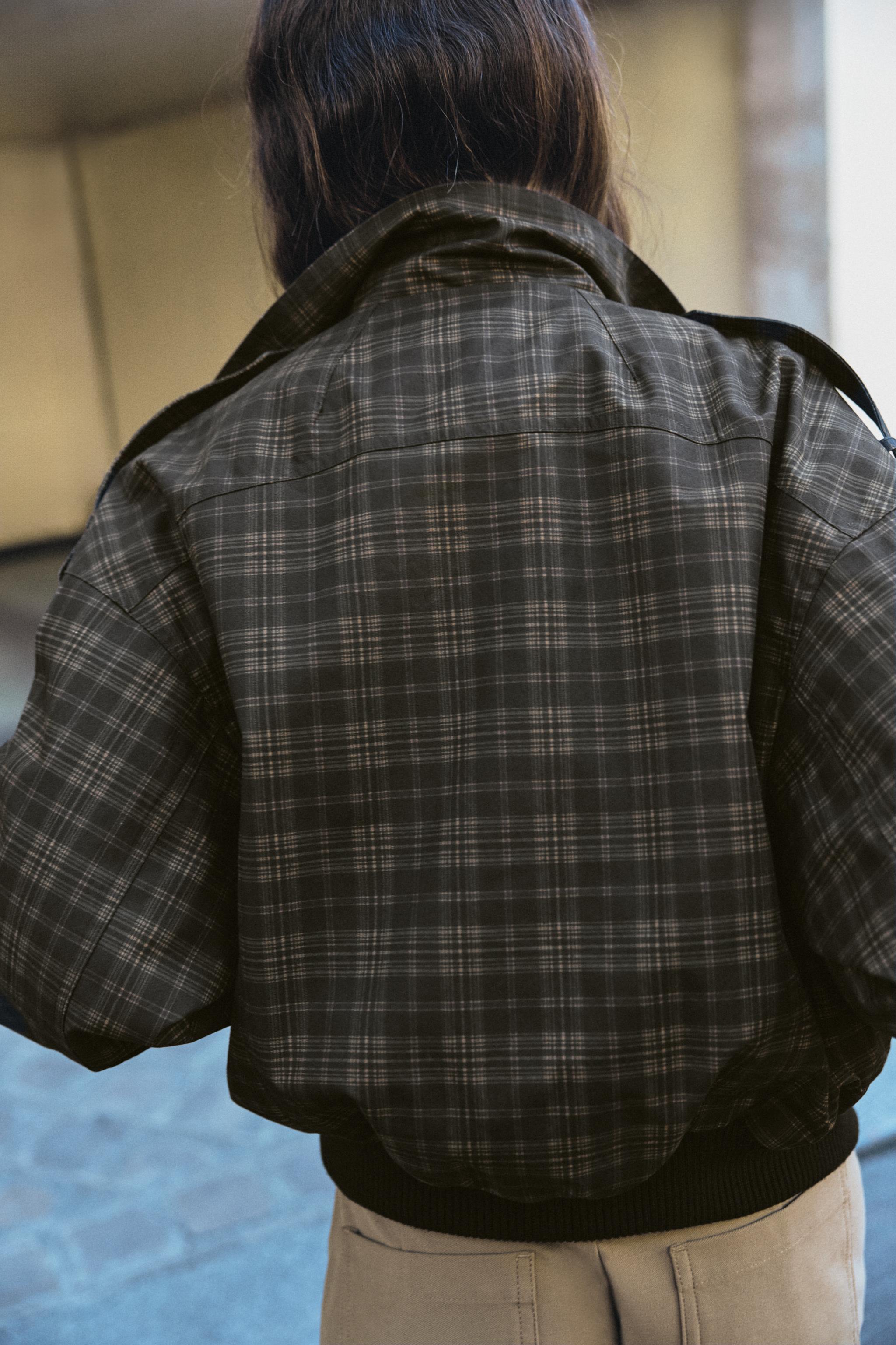 BLOUSON BOMBER CARREAUX