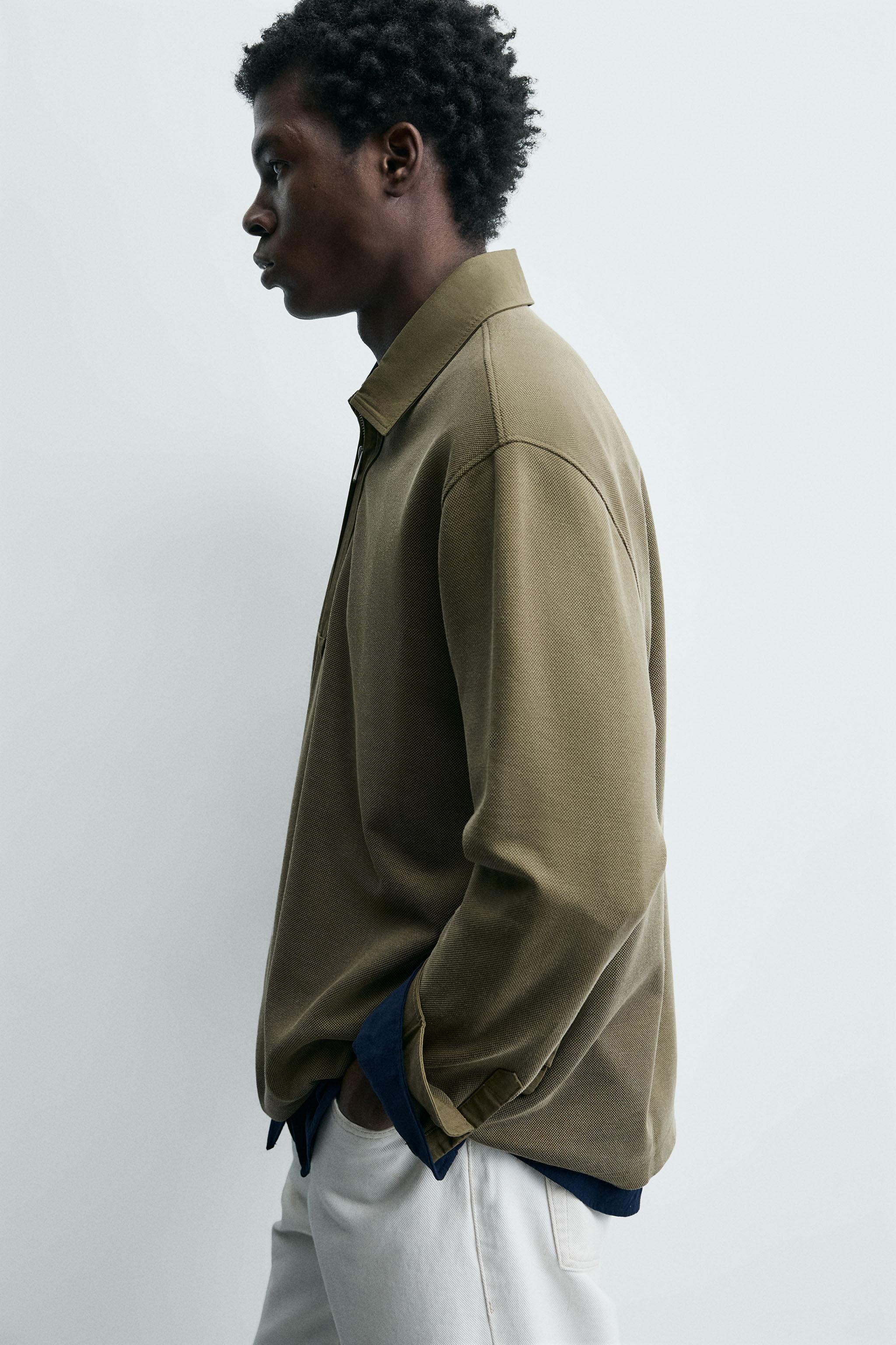 POLO DÉLAVÉ EN PIQUÉ STRUCTURÉ