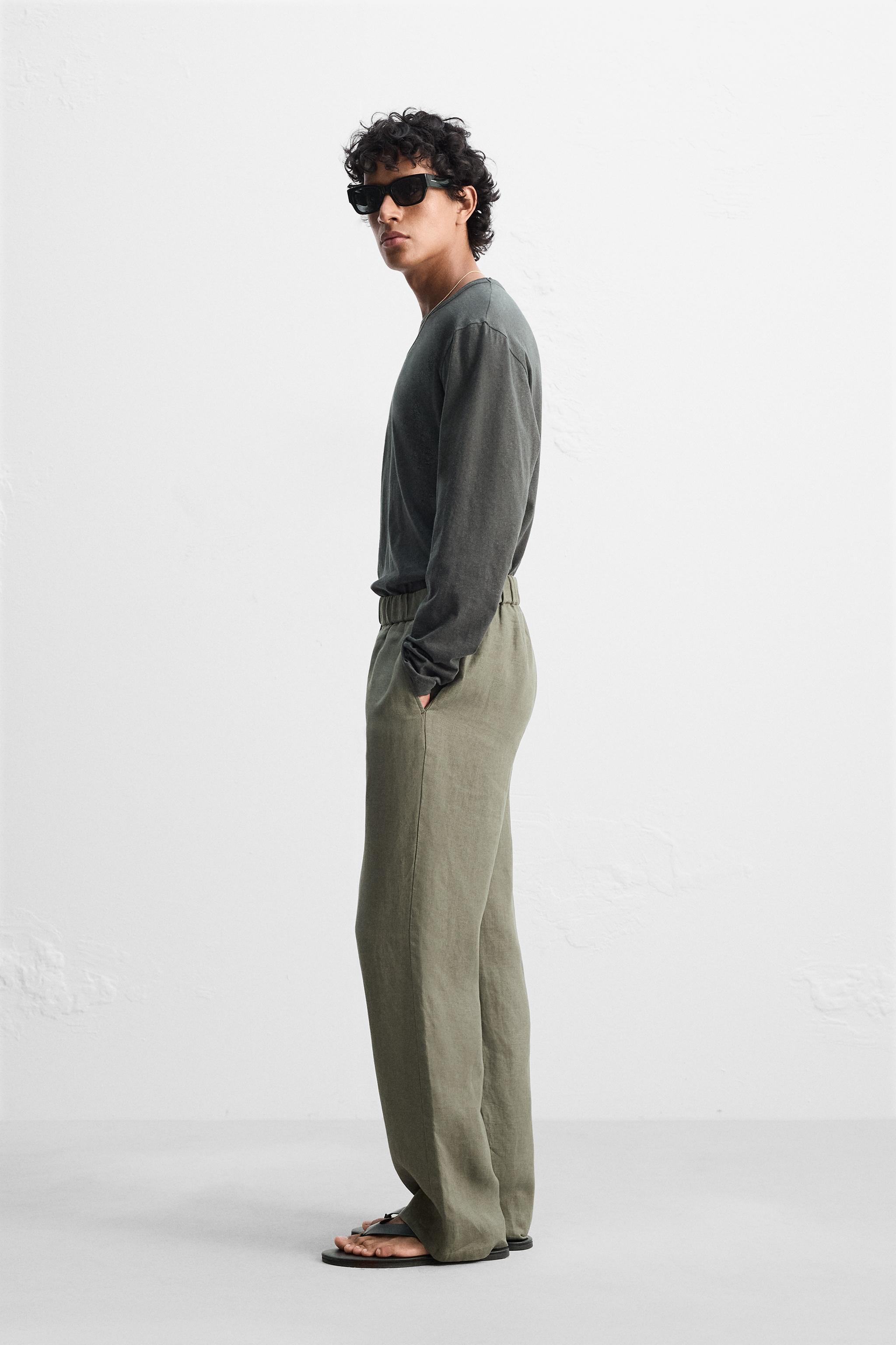 リネン100% パンツ - ブラック | ZARA Japan / 日本 リネン100% パンツ - ブラック | ZARA Japan / 日本