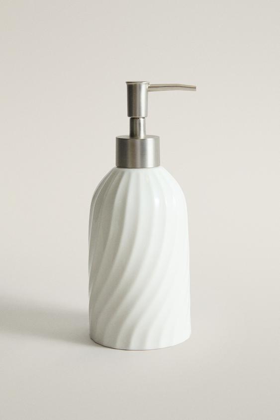 PORTA-SABONETE DE CERÂMICA COM RELEVO - Branco da Zara - Imagem 0
