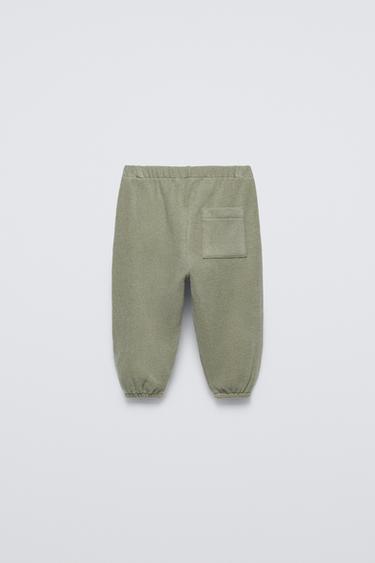 PANTALON DE JOGGING AU TOUCHER DOUX - Vert moyen de Zara - Image 1