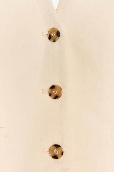 HALTER TAILORED WAISTCOAT - Vanilla by Zara - Image 6