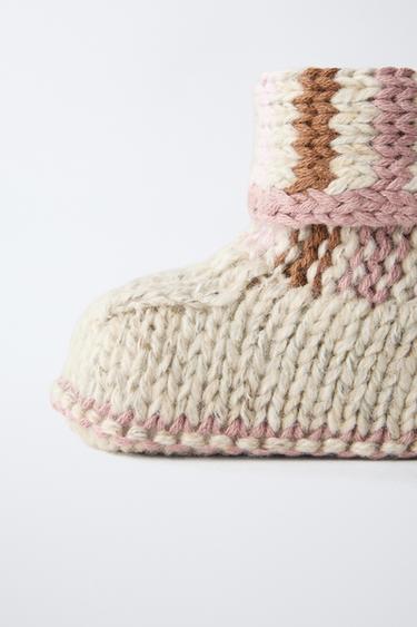 CHAUSSONS EN MAILLE - Rose de Zara - Image 5