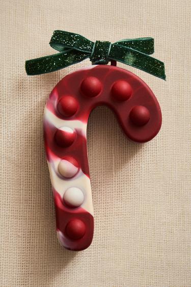 CHILDREN'S POP IT CHRISTMAS CANDY CANE TOY - Ecru / Red by Zara - Image 4