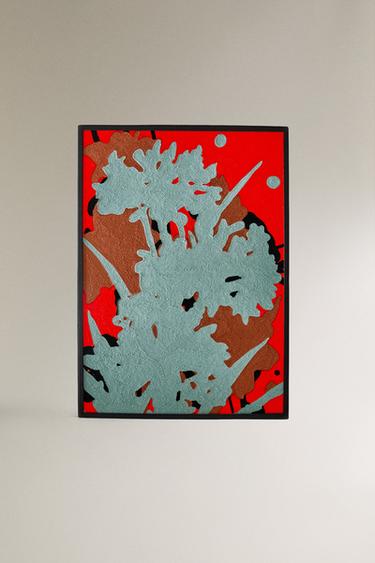 FLORAL COTTON TAPESTRY X COLLAGERIE - أزرق فاتح الخاص بـ Zara