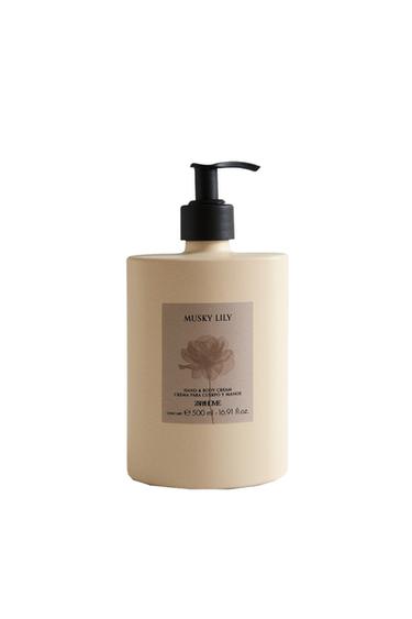 (500 ML) HAND- UND KÖRPERCREME MUSKY LILY - Dunkelviolett von Zara