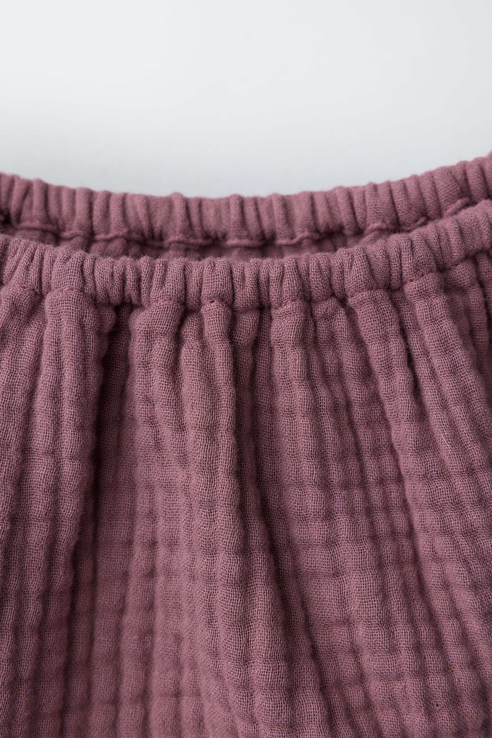 TEXTURED LACE BRIEFS - Mauve | ZARA United States