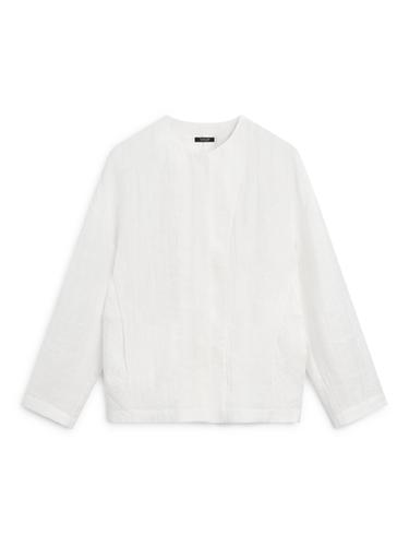 Zara Flowing bomber shirt - White